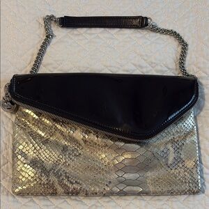 Henri Bendels Black and Snake Women's Clutch Bag